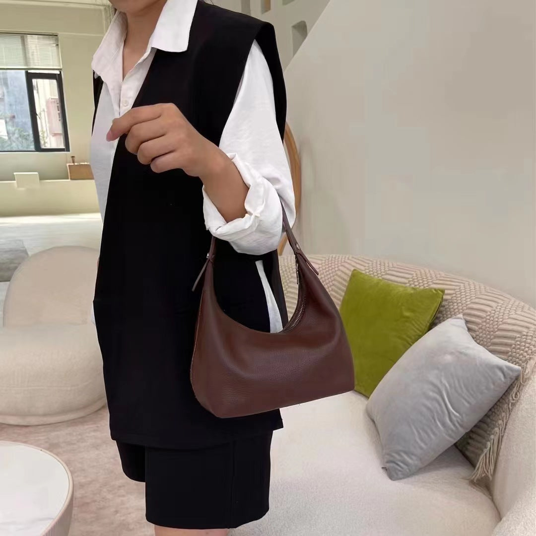 Soft PU Dumpling-Shaped Handbag