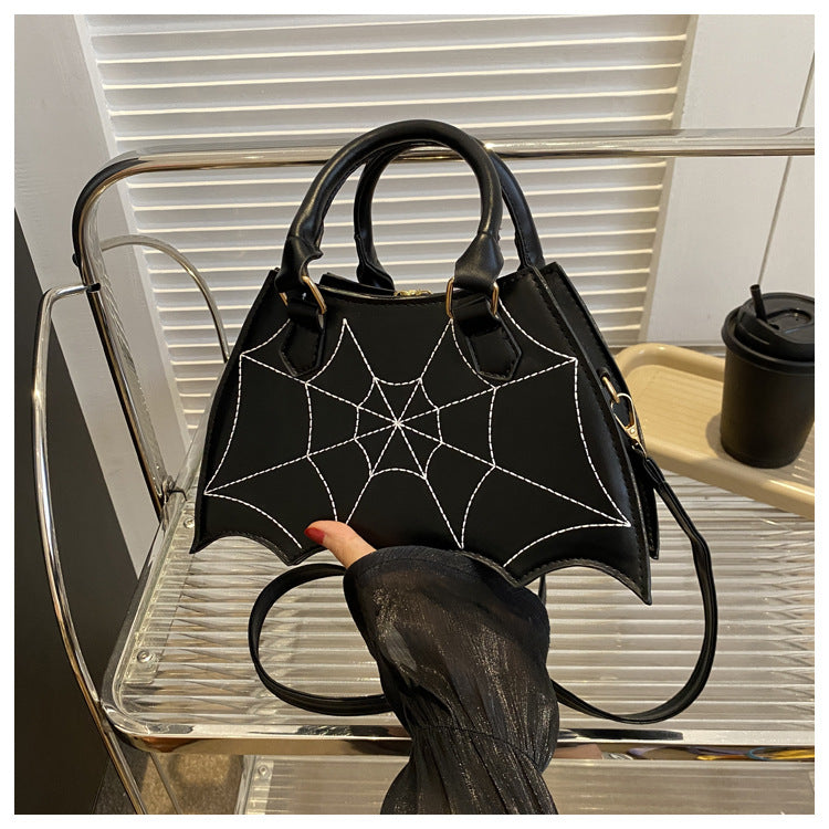 Punk Bat Design Shoulder Handbag