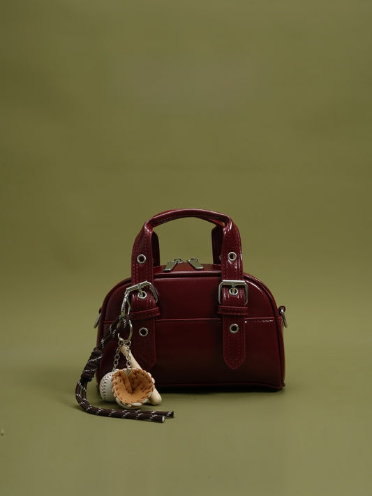 Retro Women's Handbag with Detachable Strap