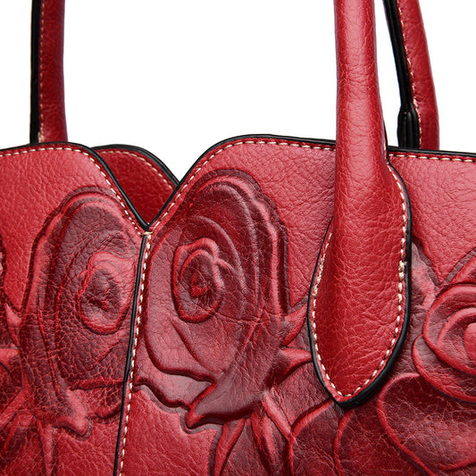 Chinese Style Embossed Women's Handbag