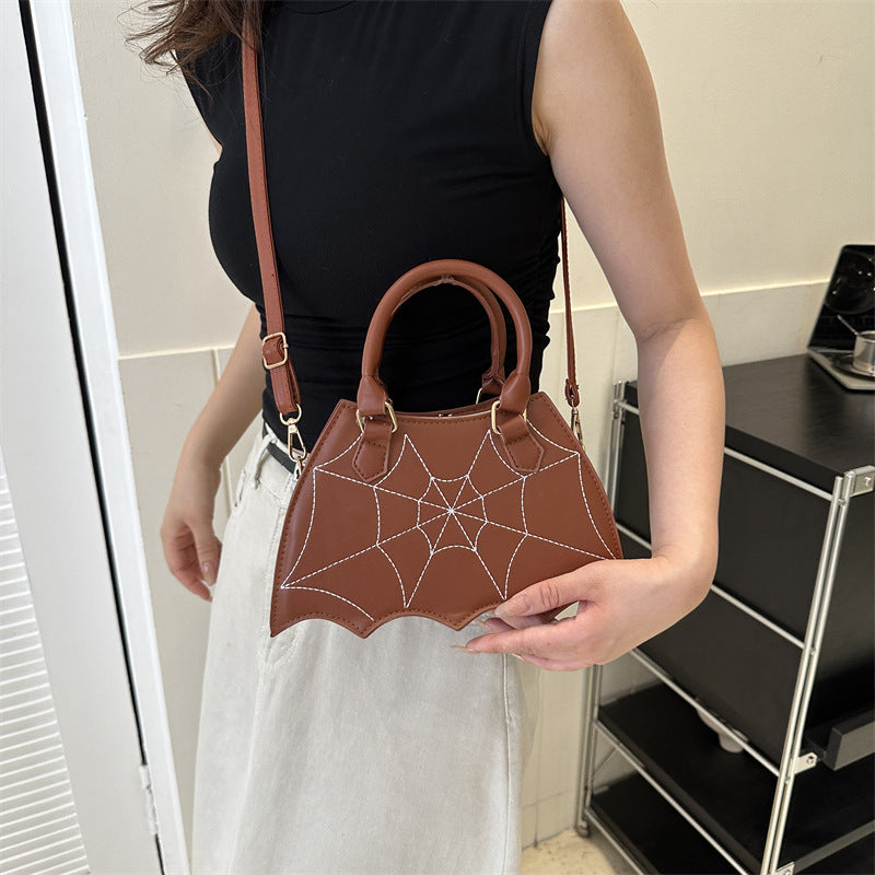 Punk Bat Design Shoulder Handbag