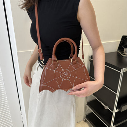 Punk Bat Design Shoulder Handbag