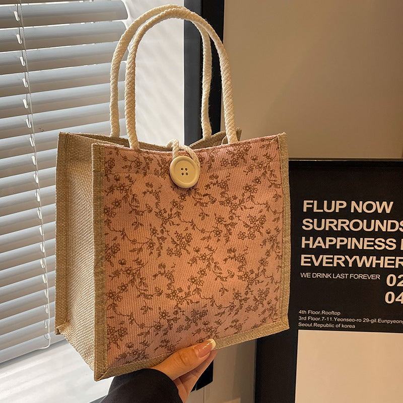 French floral print handbag