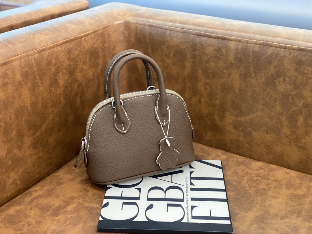 Style Bowling Shell Bag Mini Simple All-match Handbag Fashionable Shoulder Crossbody Handbag Women's Crossbody Bag