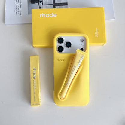 Silicone Phone Case with Lip Gloss for iPhone