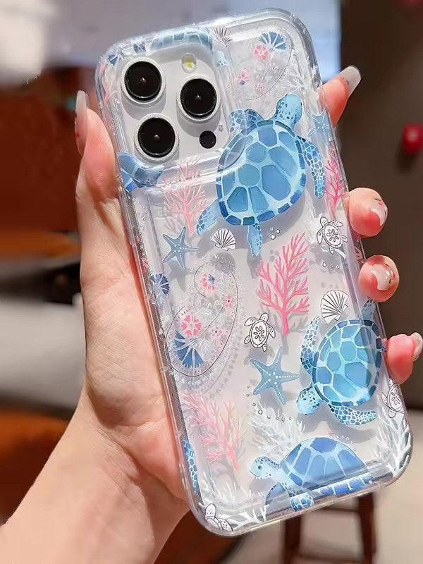 Coral Turtle Phone Case