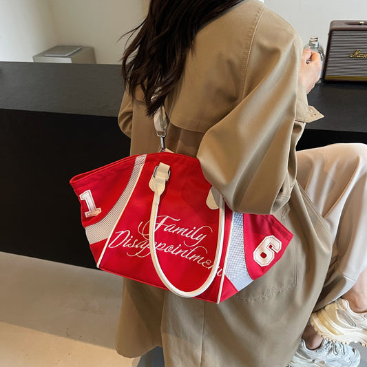 Fashionable bowling handbag for women