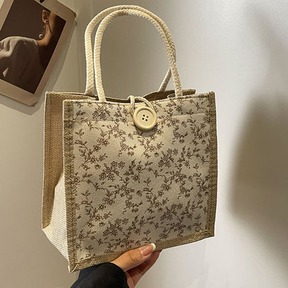 French floral print handbag