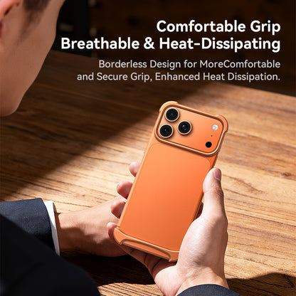 Aluminum metal bezel-less phone case