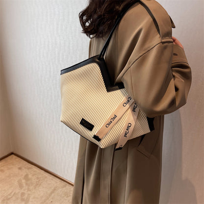 Large Capacity Bags Bags Women Premium Sense Commuter Work Shoulder Crotch Bag Class Tote Handbag