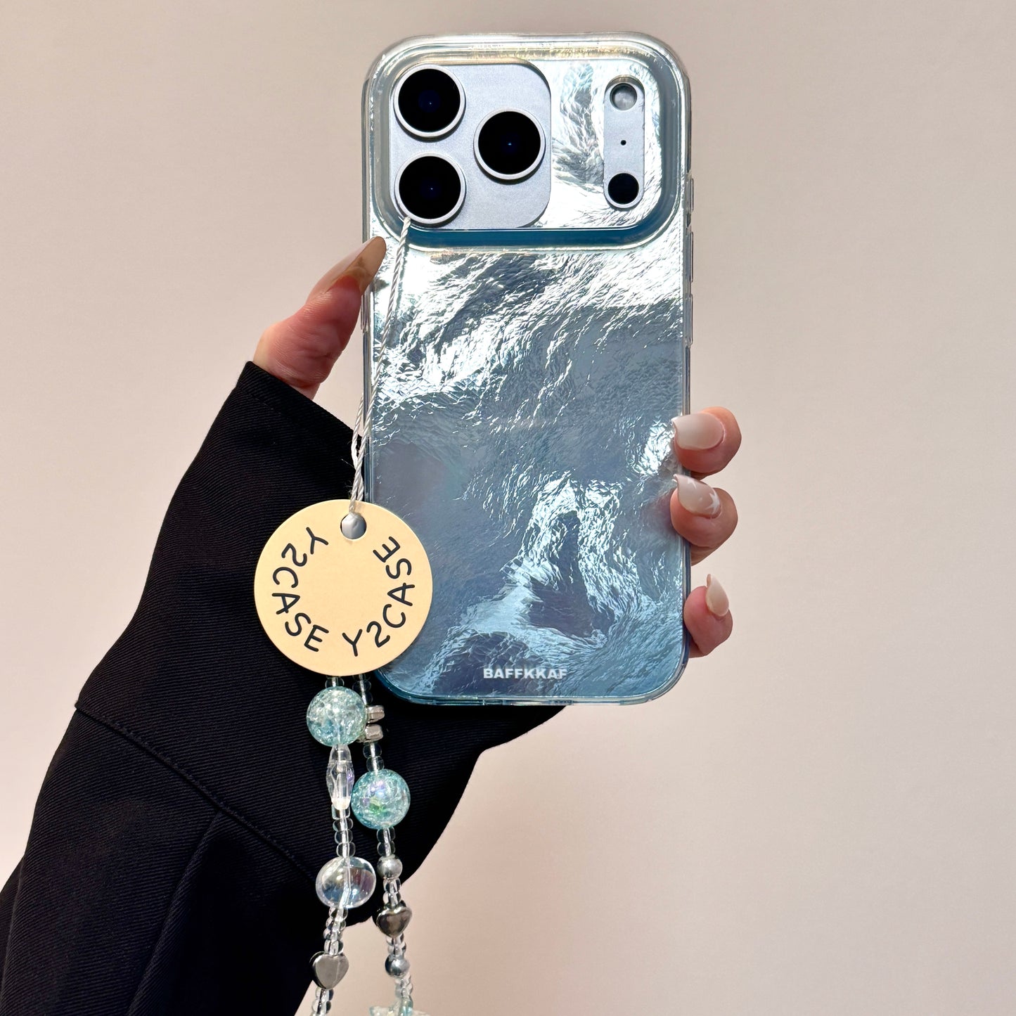 Blue Foil Pattern Imd Phone Case