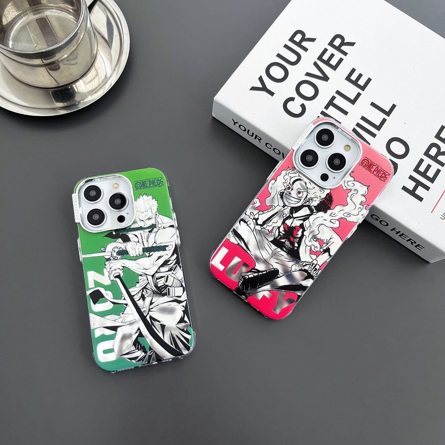 Anime Luffy Zoro Design Electroplated iPhone Case