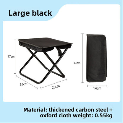 Outdoor handbag folding chair