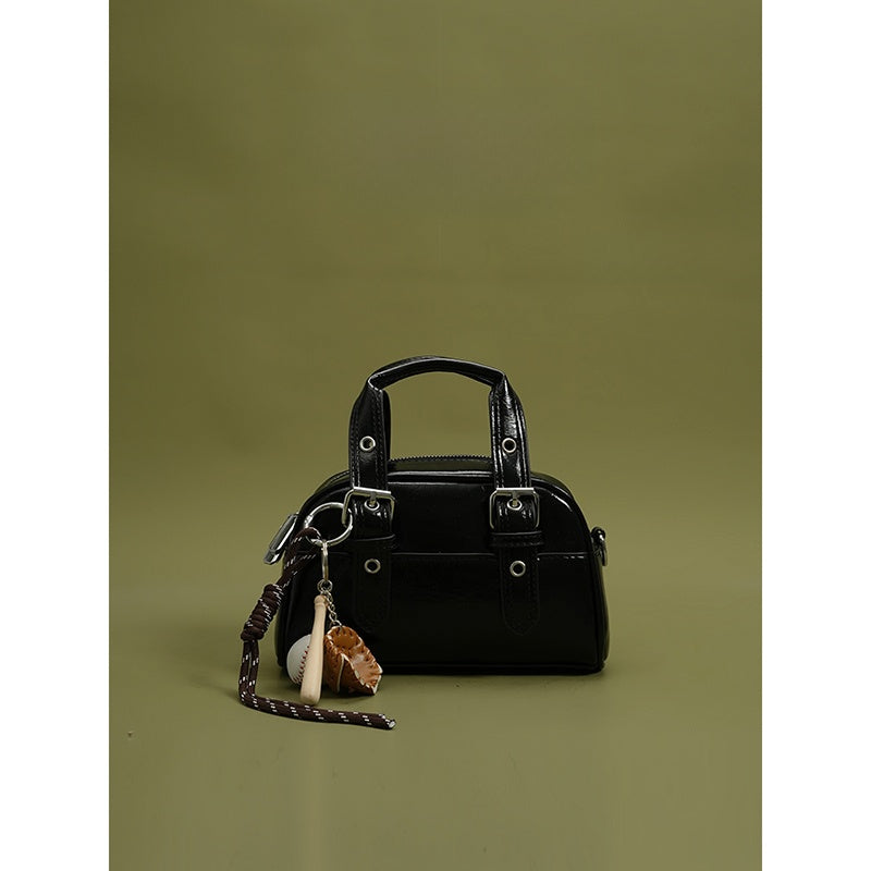 Retro Women's Handbag with Detachable Strap