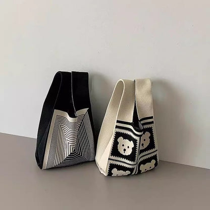 knit handbag