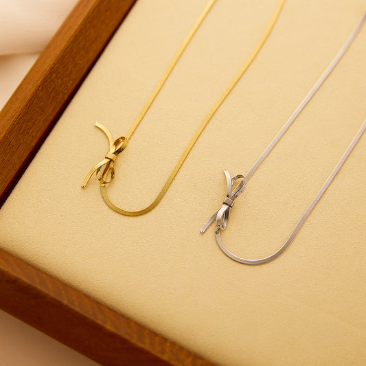 Titanium Steel Gold-Plated Choker Necklace