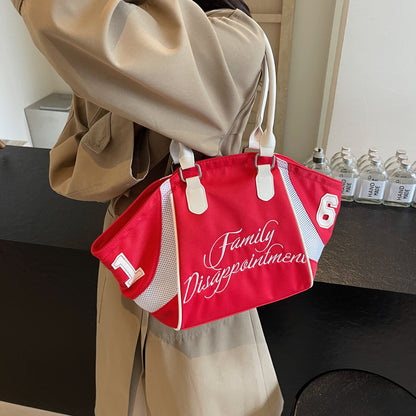 Fashionable bowling handbag for women