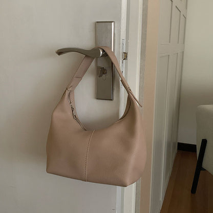 Soft PU Dumpling-Shaped Handbag