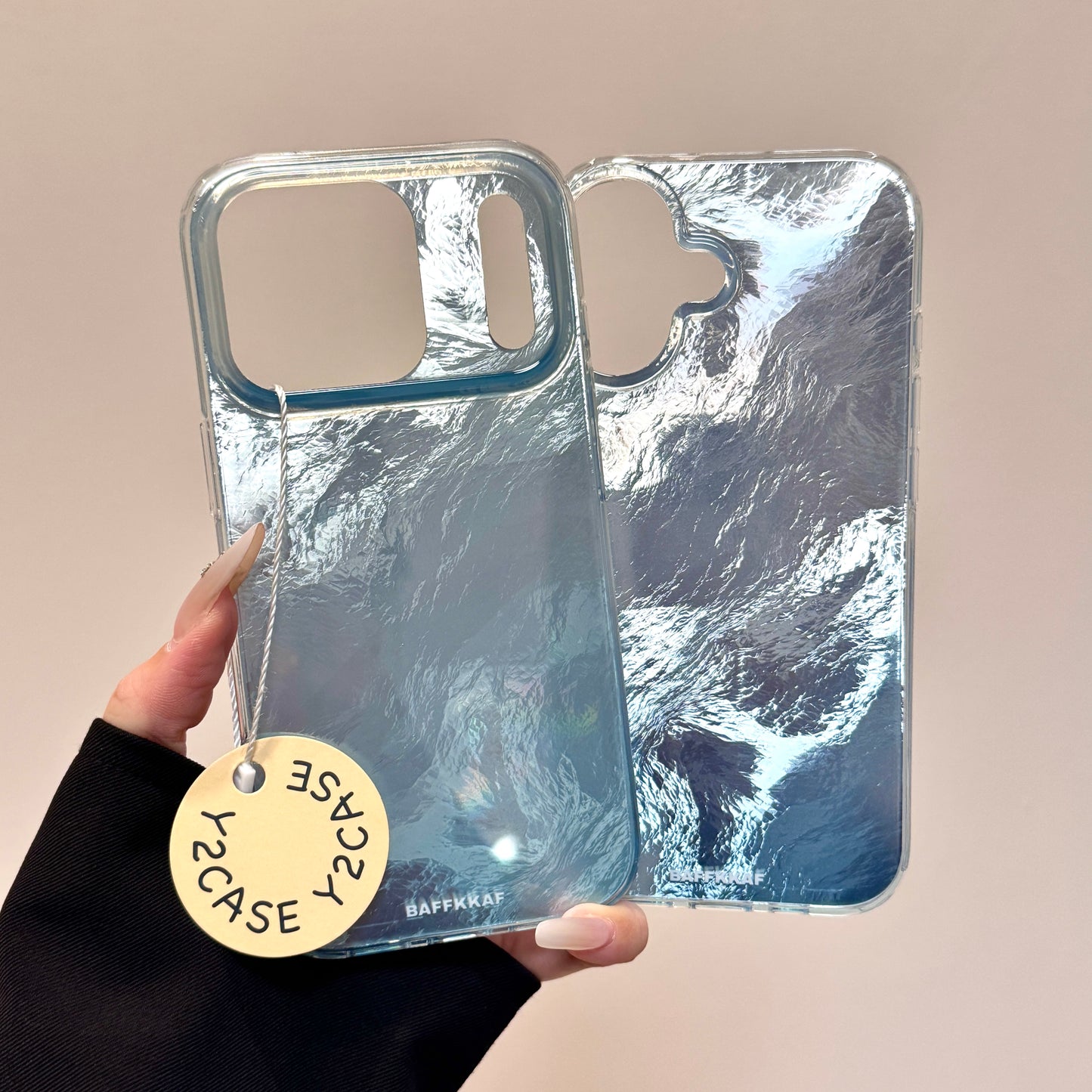 Blue Foil Pattern Imd Phone Case