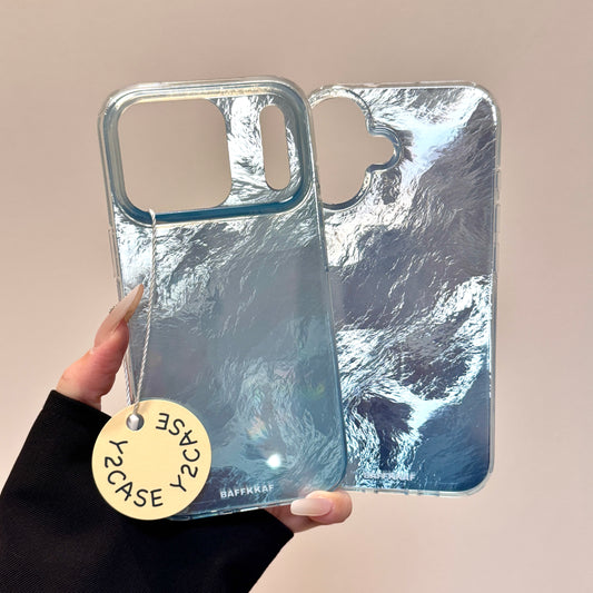 Blue Foil Pattern Imd Phone Case