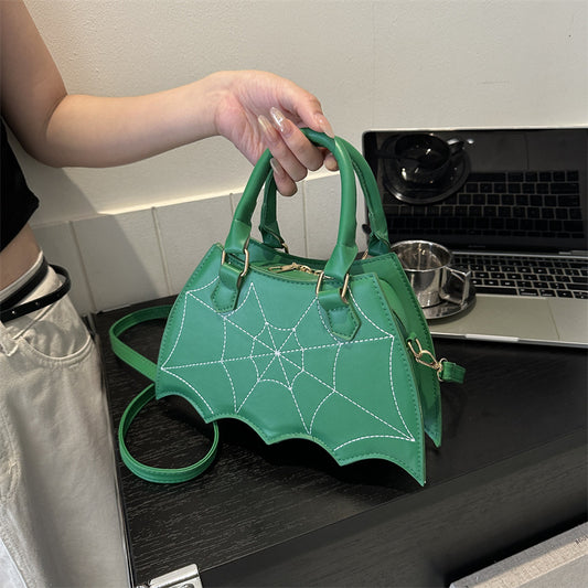 Punk Bat Design Shoulder Handbag