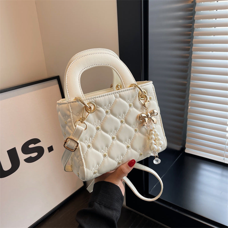 Elegant Lady Dior Style Handbag ? Chic Textured Shoulder & Tote Bag