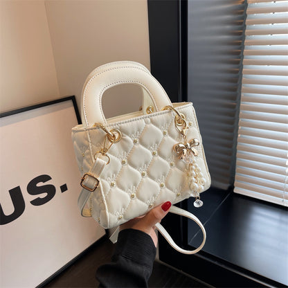 Elegant Lady Dior Style Handbag ? Chic Textured Shoulder & Tote Bag