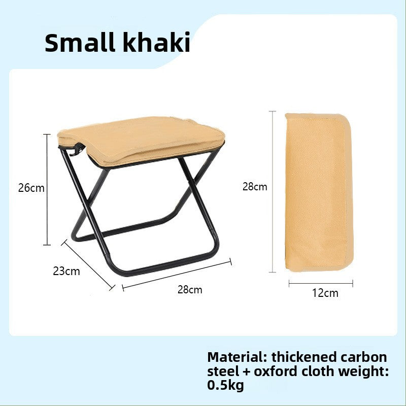 Outdoor handbag folding chair