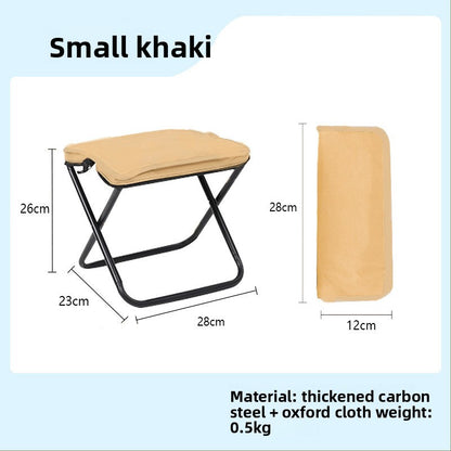 Outdoor handbag folding chair