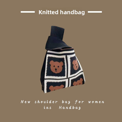 knit handbag