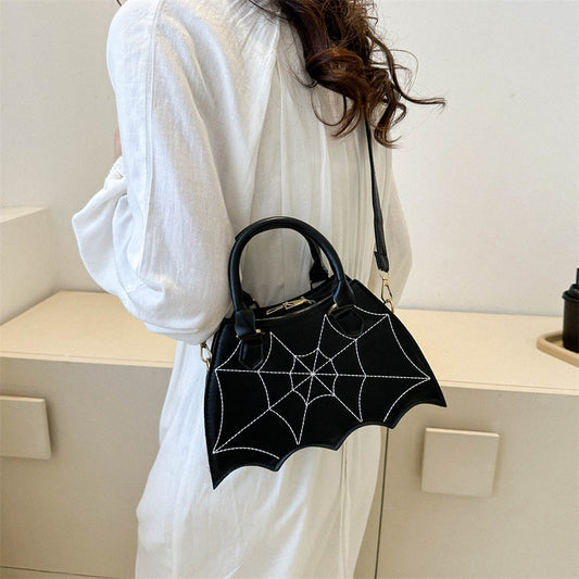 Punk Bat Design Shoulder Handbag