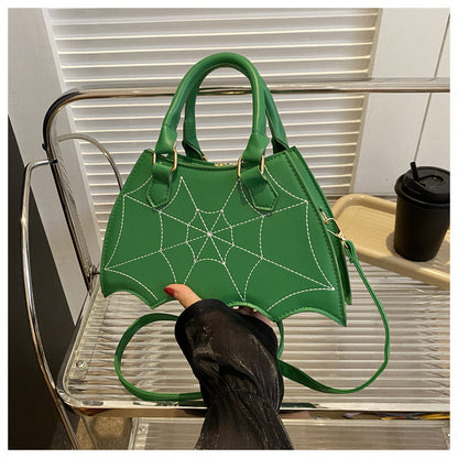 Punk Bat Design Shoulder Handbag