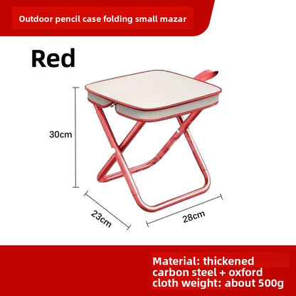 Outdoor handbag folding chair