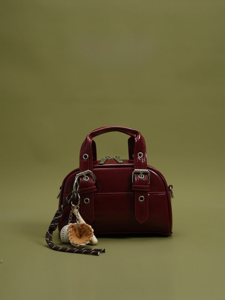 Retro Women's Handbag with Detachable Strap