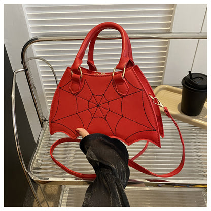 Punk Bat Design Shoulder Handbag