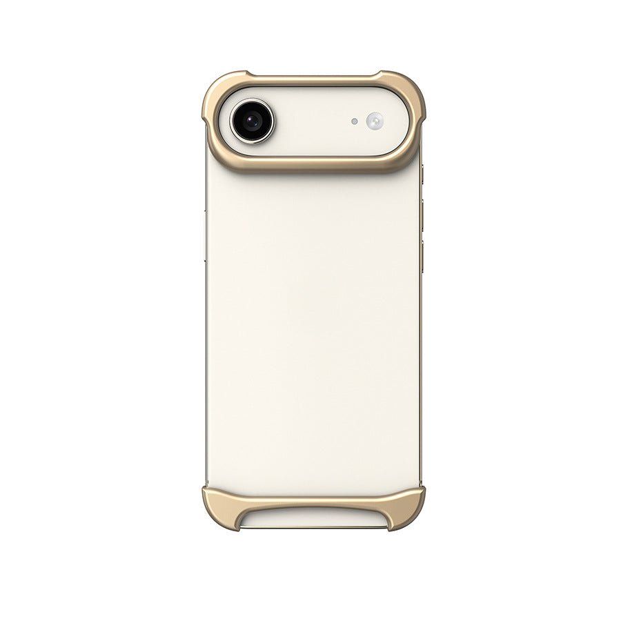 Aluminum metal bezel-less phone case
