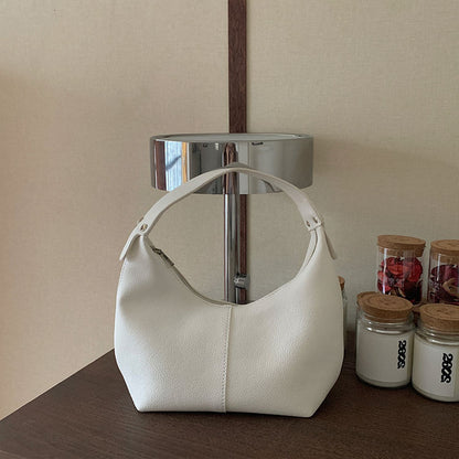 Soft PU Dumpling-Shaped Handbag