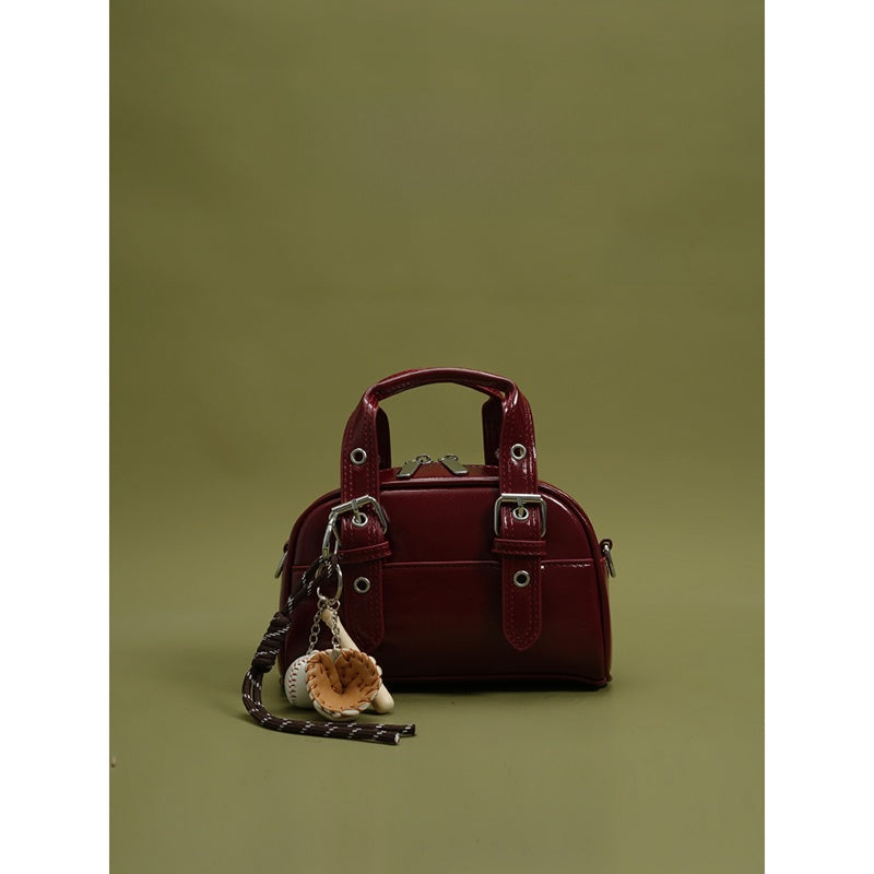 Retro Women's Handbag with Detachable Strap