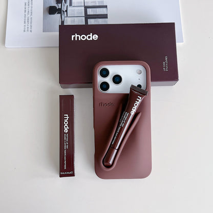 Silicone Phone Case with Lip Gloss for iPhone