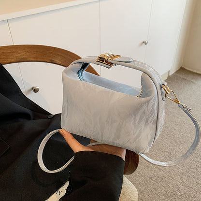 High-end handbag with a small square shape