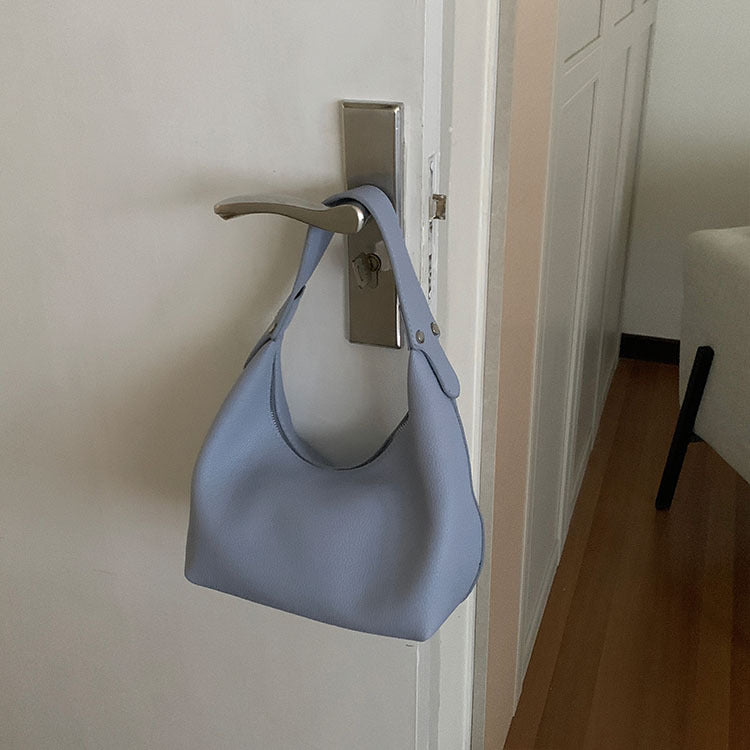Soft PU Dumpling-Shaped Handbag