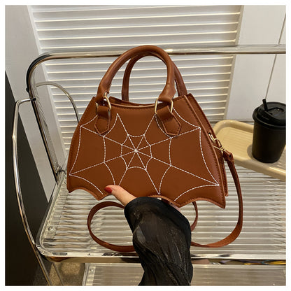 Punk Bat Design Shoulder Handbag