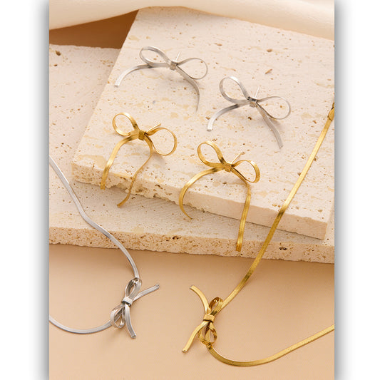 Titanium Steel Gold-Plated Choker Necklace