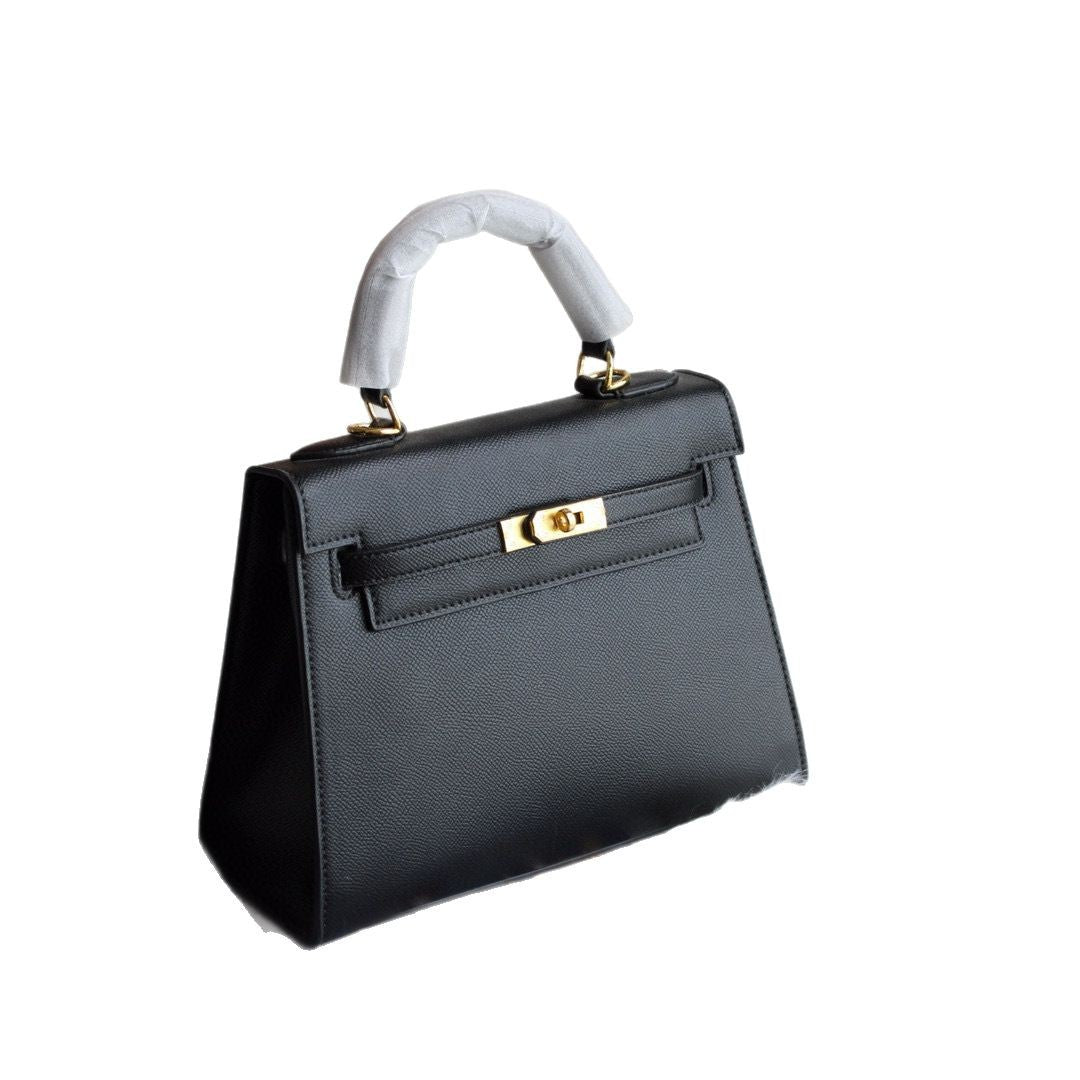 A fashionable women's handbag with a one-shoulder crossbody strap