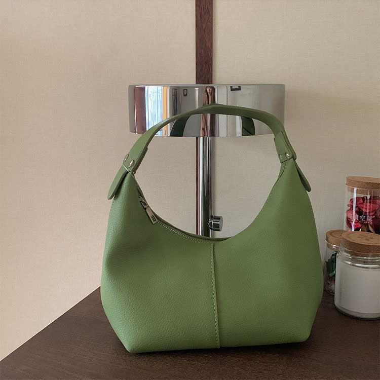 Soft PU Dumpling-Shaped Handbag