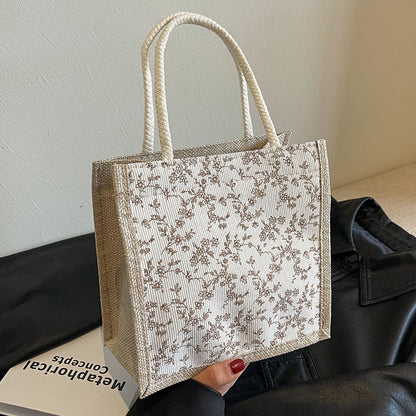French floral print handbag