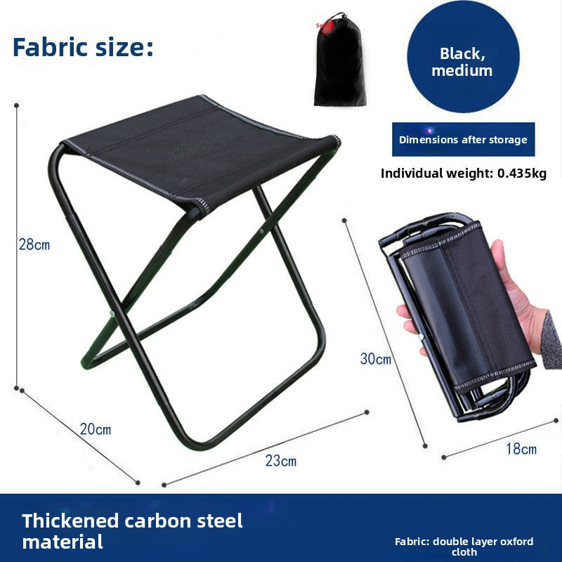 Outdoor handbag folding chair