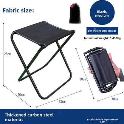 Outdoor handbag folding chair