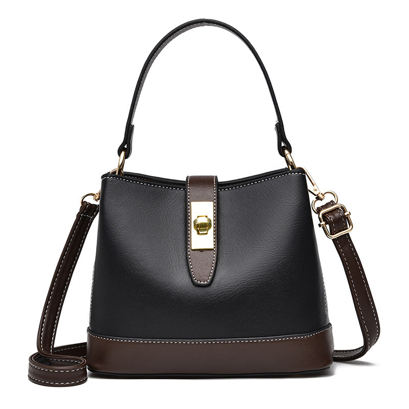 Stylish PU Bucket Handbag