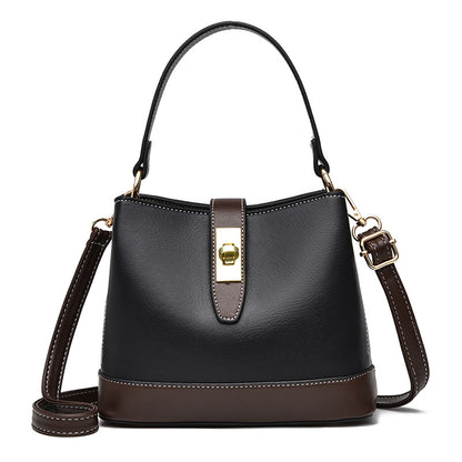 Stylish PU Bucket Handbag
